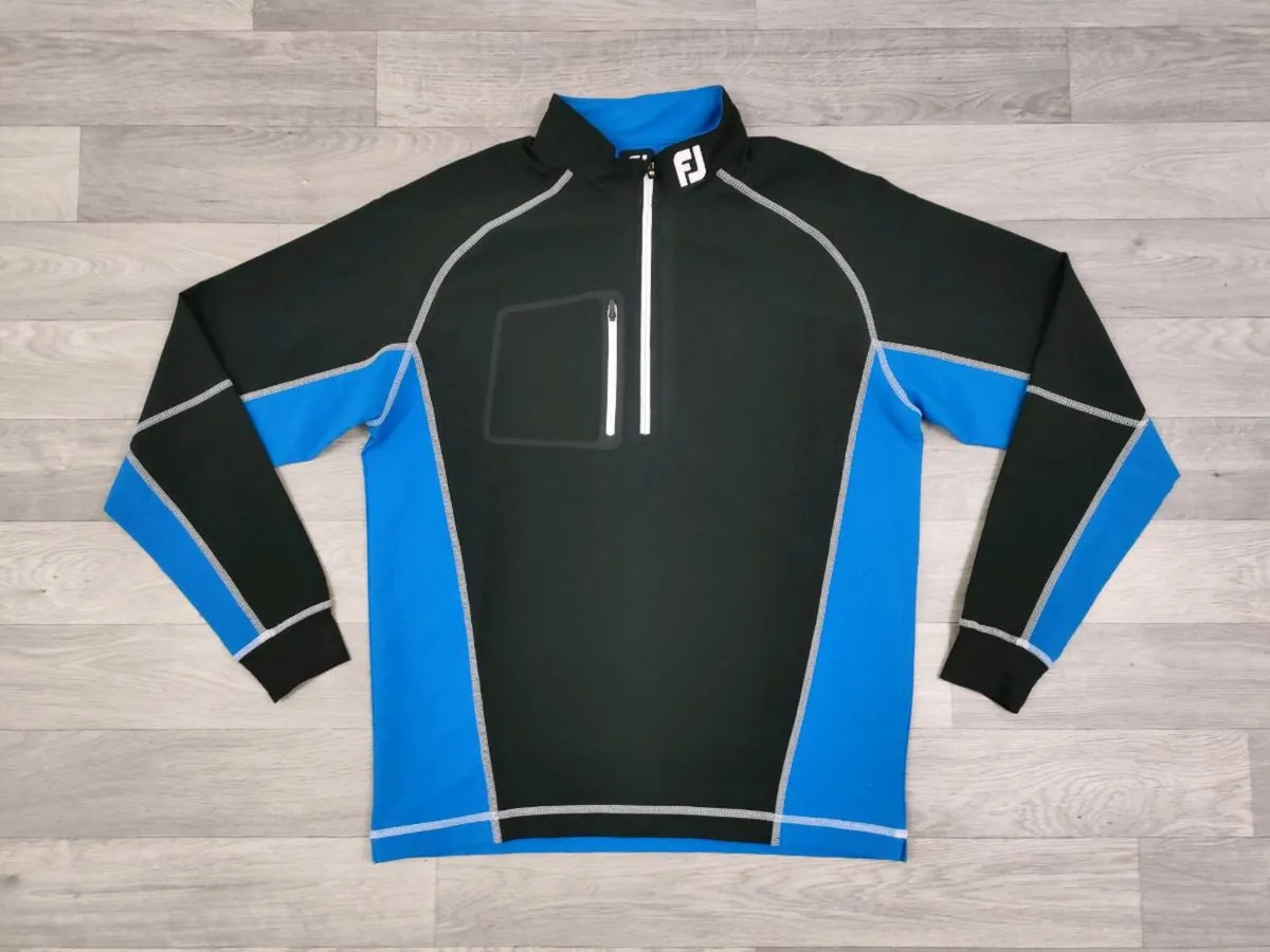 FootJoy FJ Half Zip Golf Jumper Mens Medium - Image 1