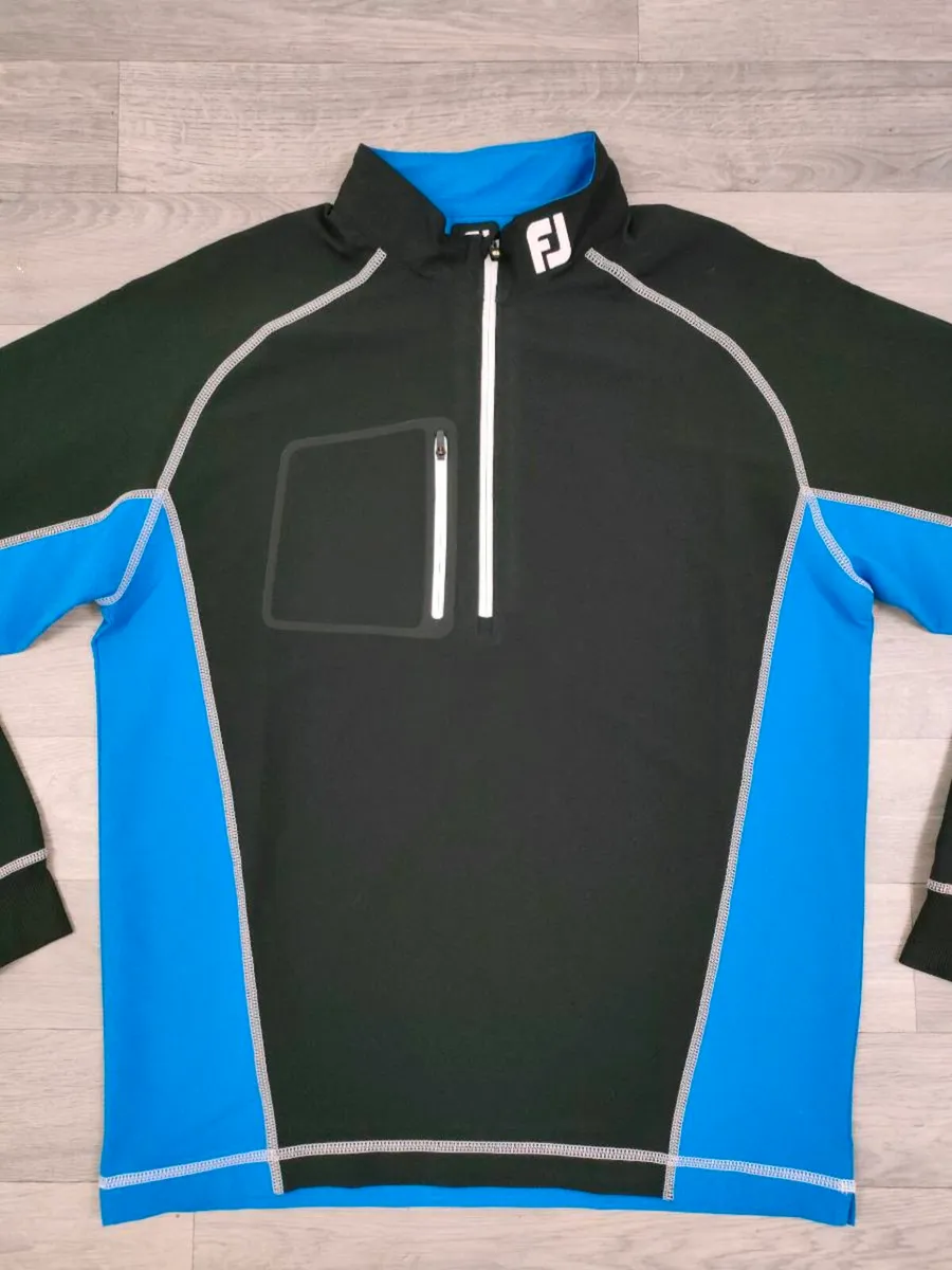 FootJoy FJ Half Zip Golf Jumper Mens Medium - Image 2