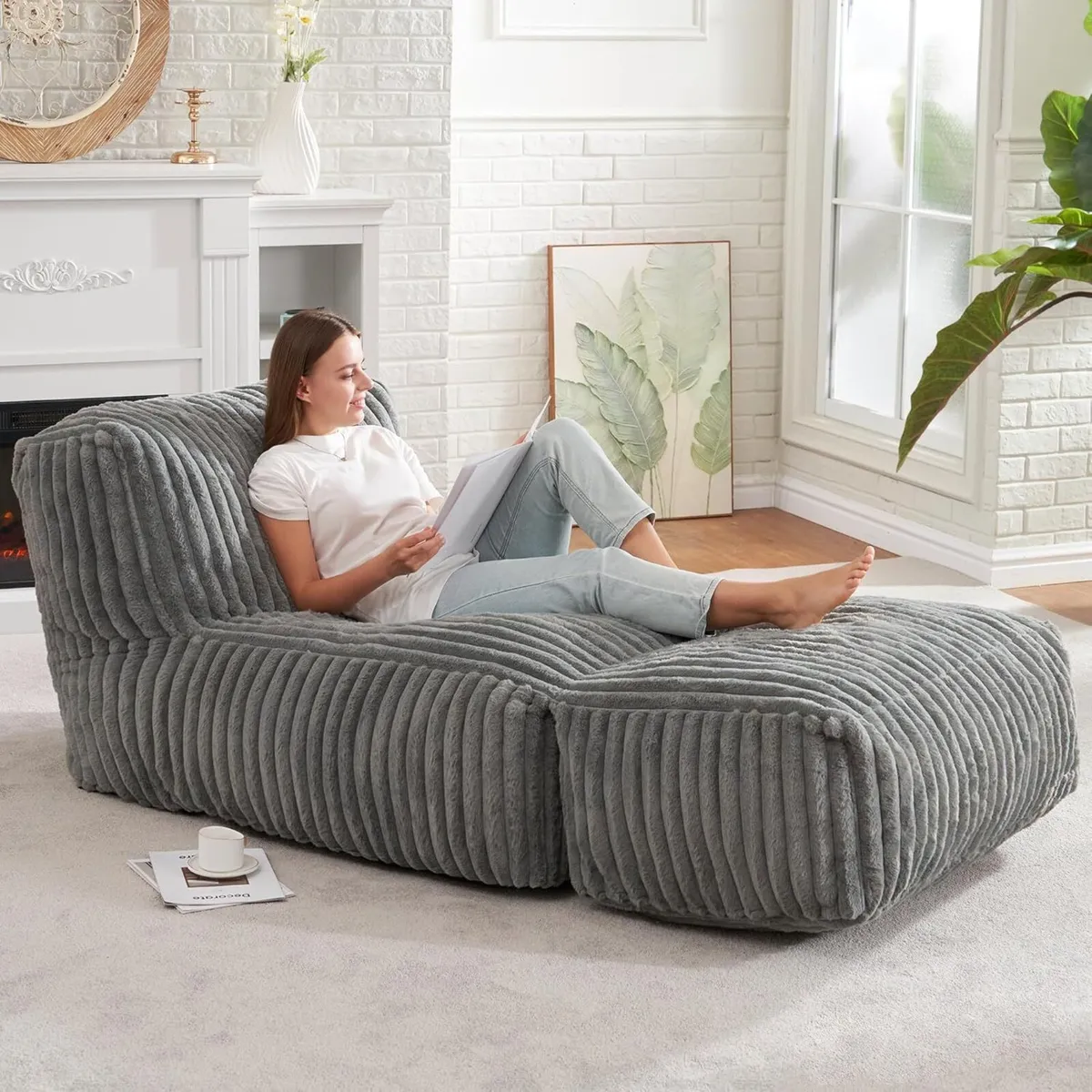 Big Bean Bag Lounger Chairs Large Beanbag Chair - Image 1