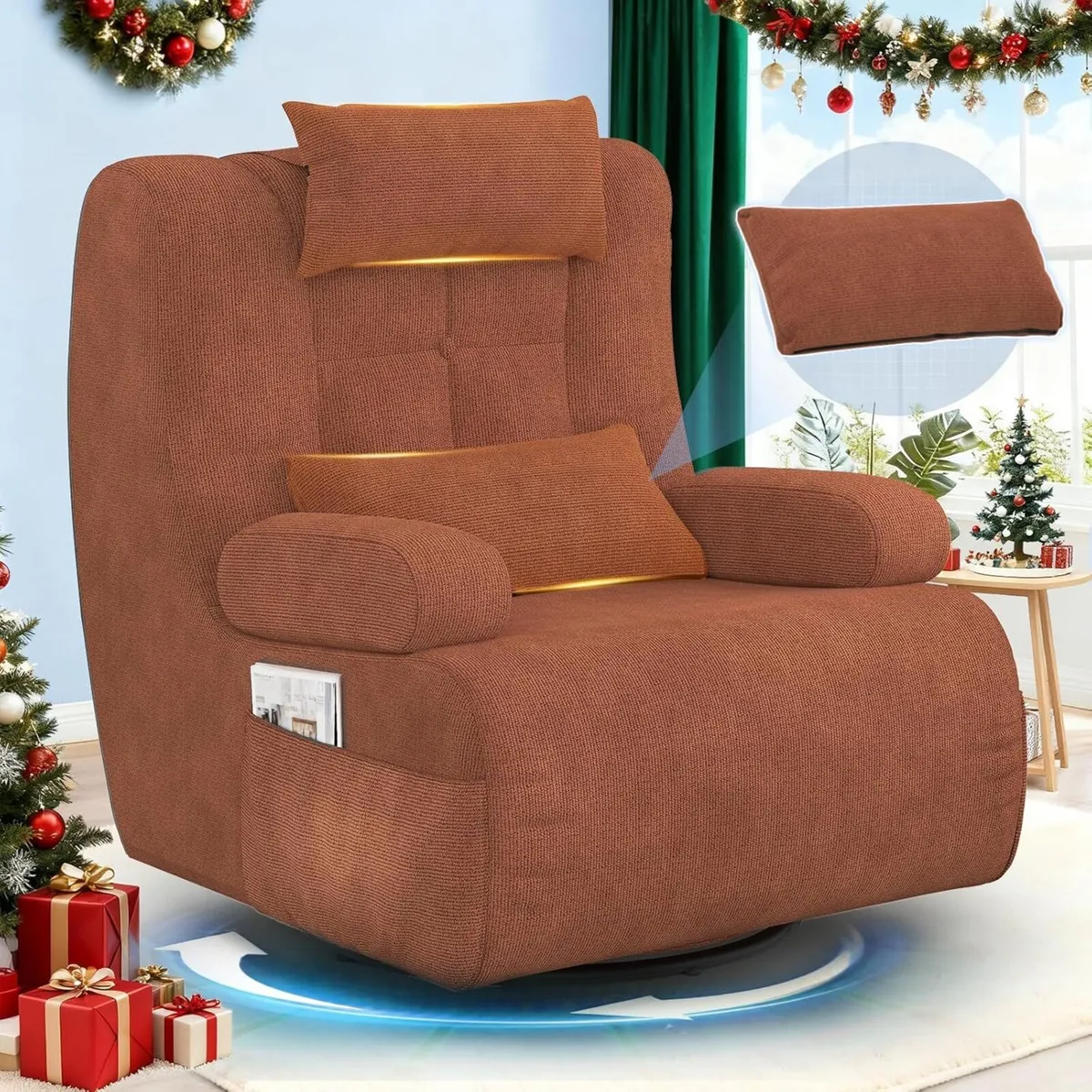 3-in-1 Armchair 360degrees Swivel Oversize - Image 1