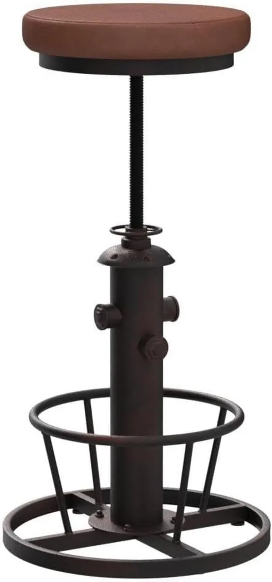 Vintage Swivel Bar Stools-Industrial Counter - Image 4
