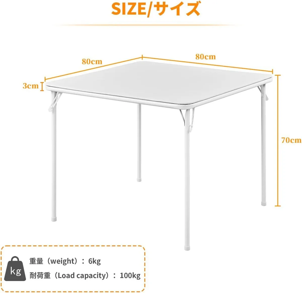 Foldable Table Folding Tables for Indoor and - Image 2