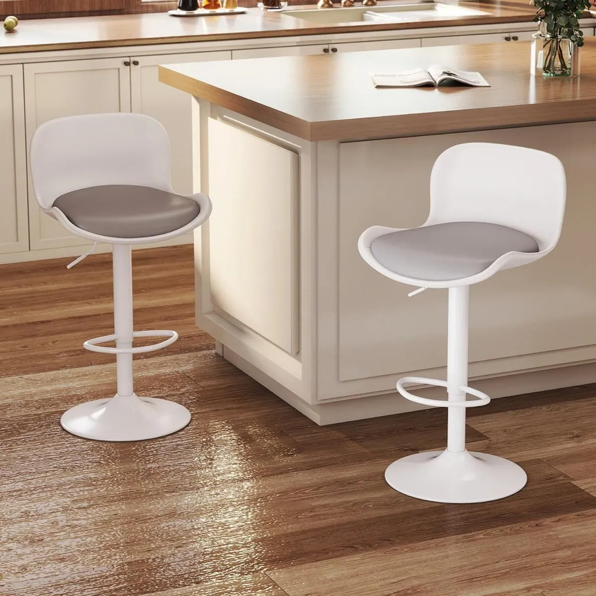 Bar stool Set of 2 360degrees swivel chair - Image 1