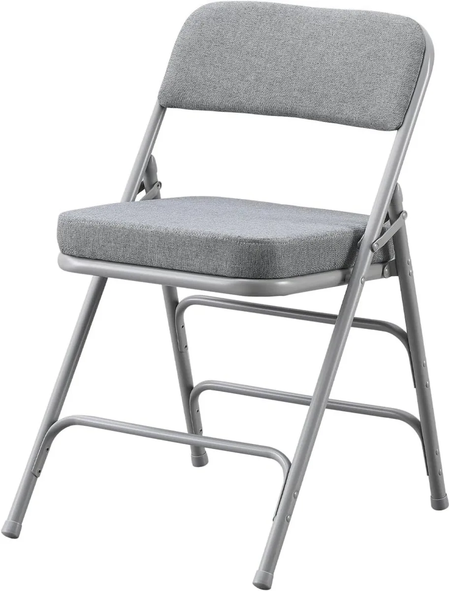 Padded Folding Chairs Upholstered Single Foldable - Image 1