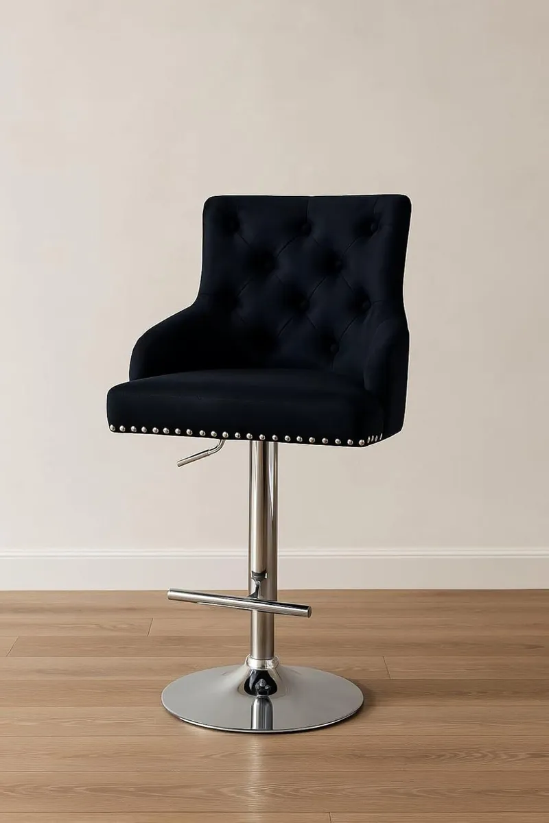 Majestic Velvet Bar Stool - Adjustable Stools - Image 3