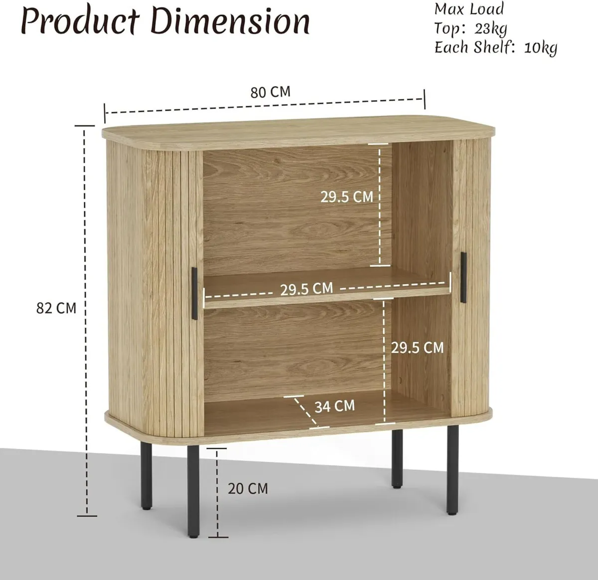 Sideboard Buffet Storage Cabinet for Living Room - Image 2