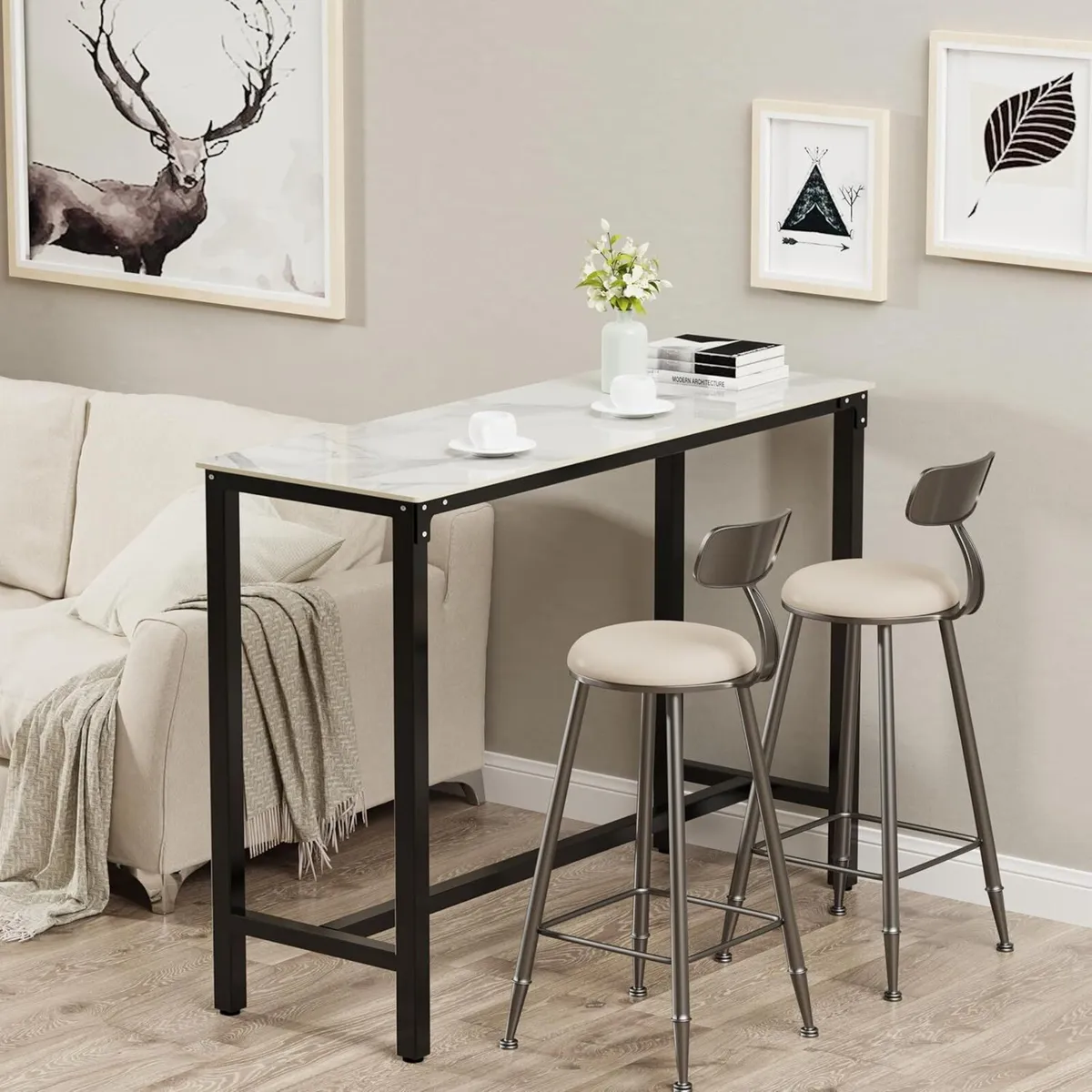 Bar Table Rectangle Sintered Stone: 120cm Long - Image 3