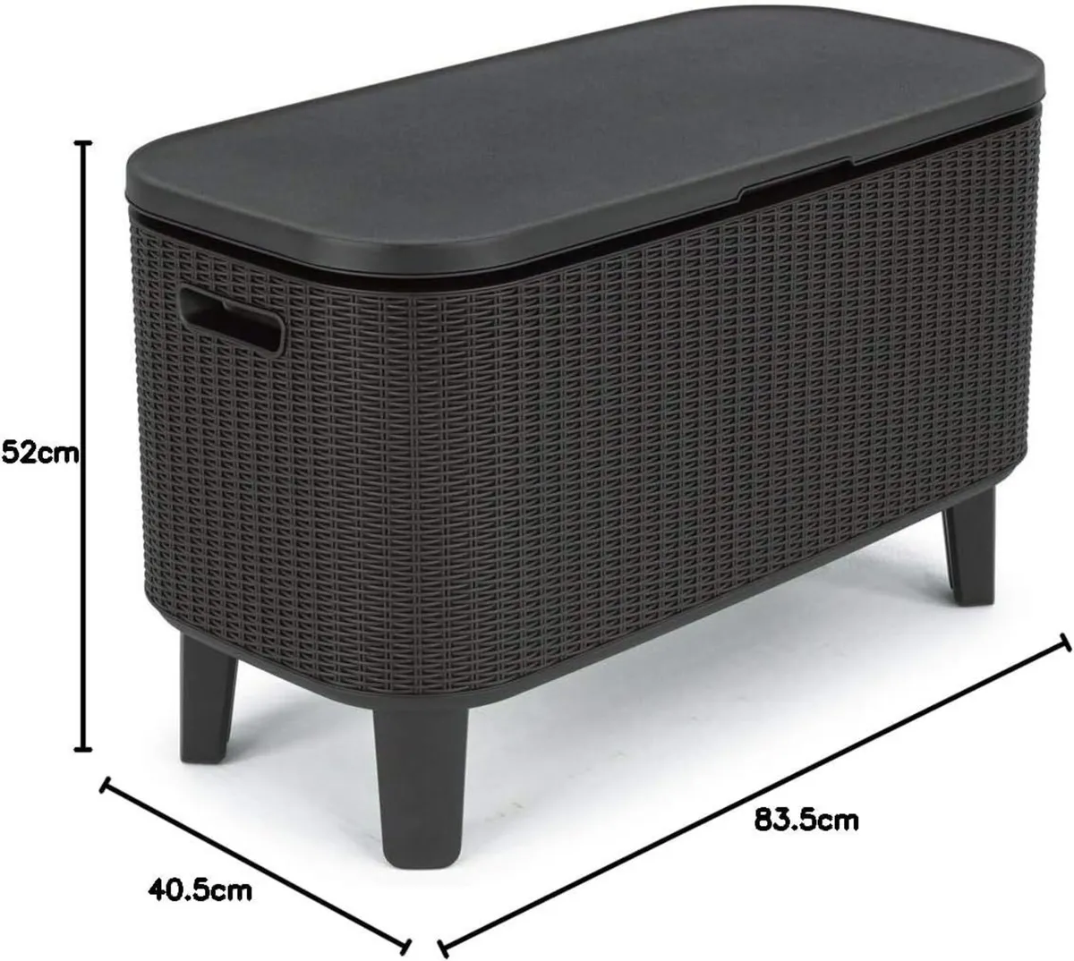 Bevy BAR Cocktail Table Polypropylene Anthracite - Image 3
