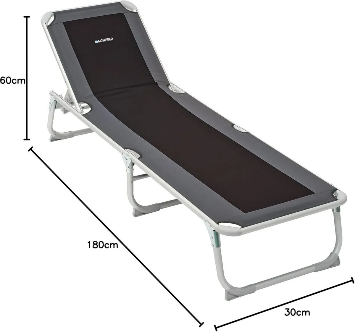 Deluxe Foldable Sun Lounger for Garden or Camping - Image 2