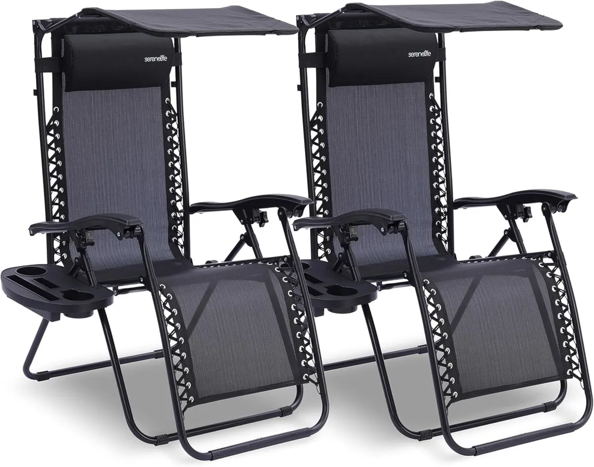 Zero Gravity Lounge Chair Adjustable Steel Mesh - Image 1