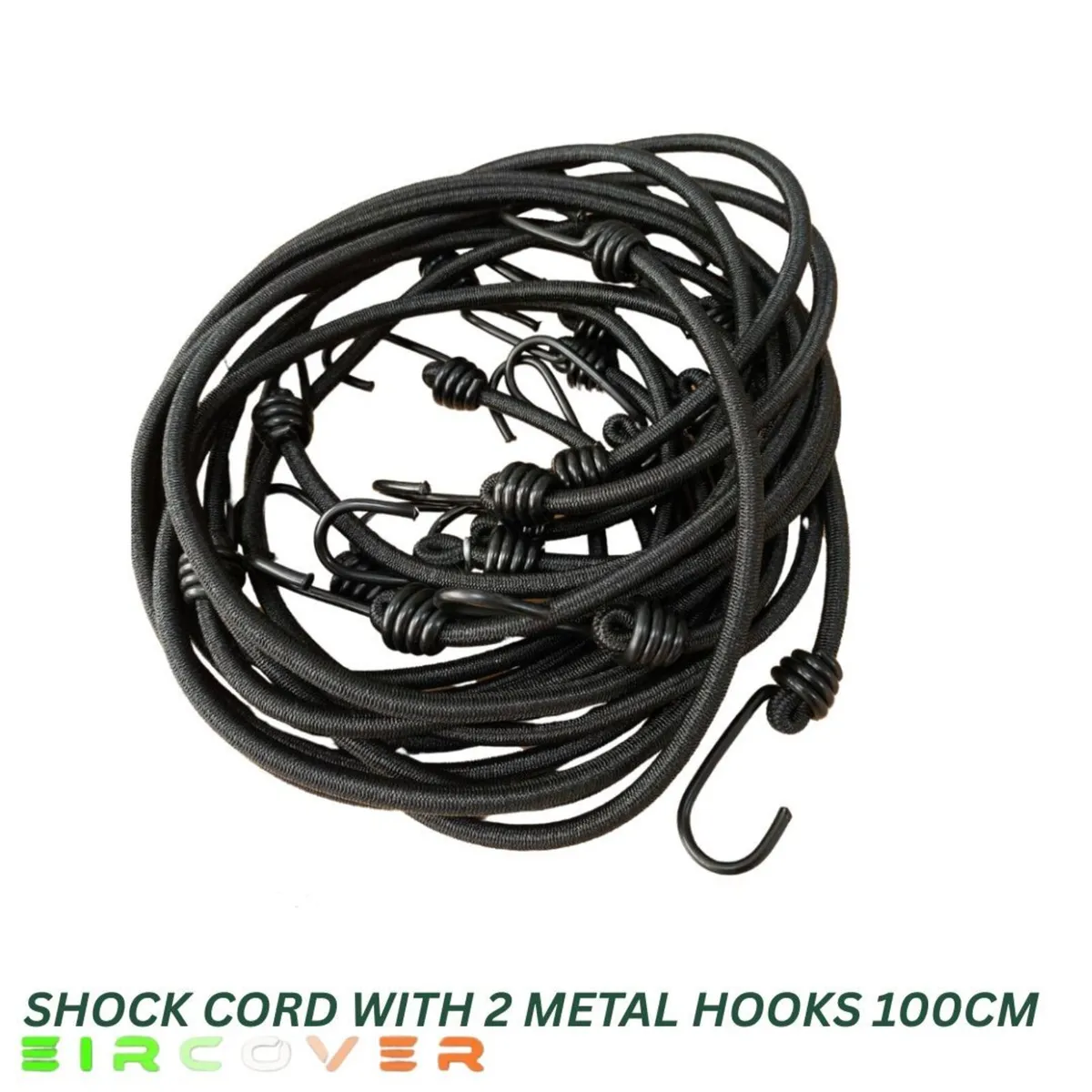 Shock Cord with 2 metal hooks 100cm- 10 Pack - Image 3