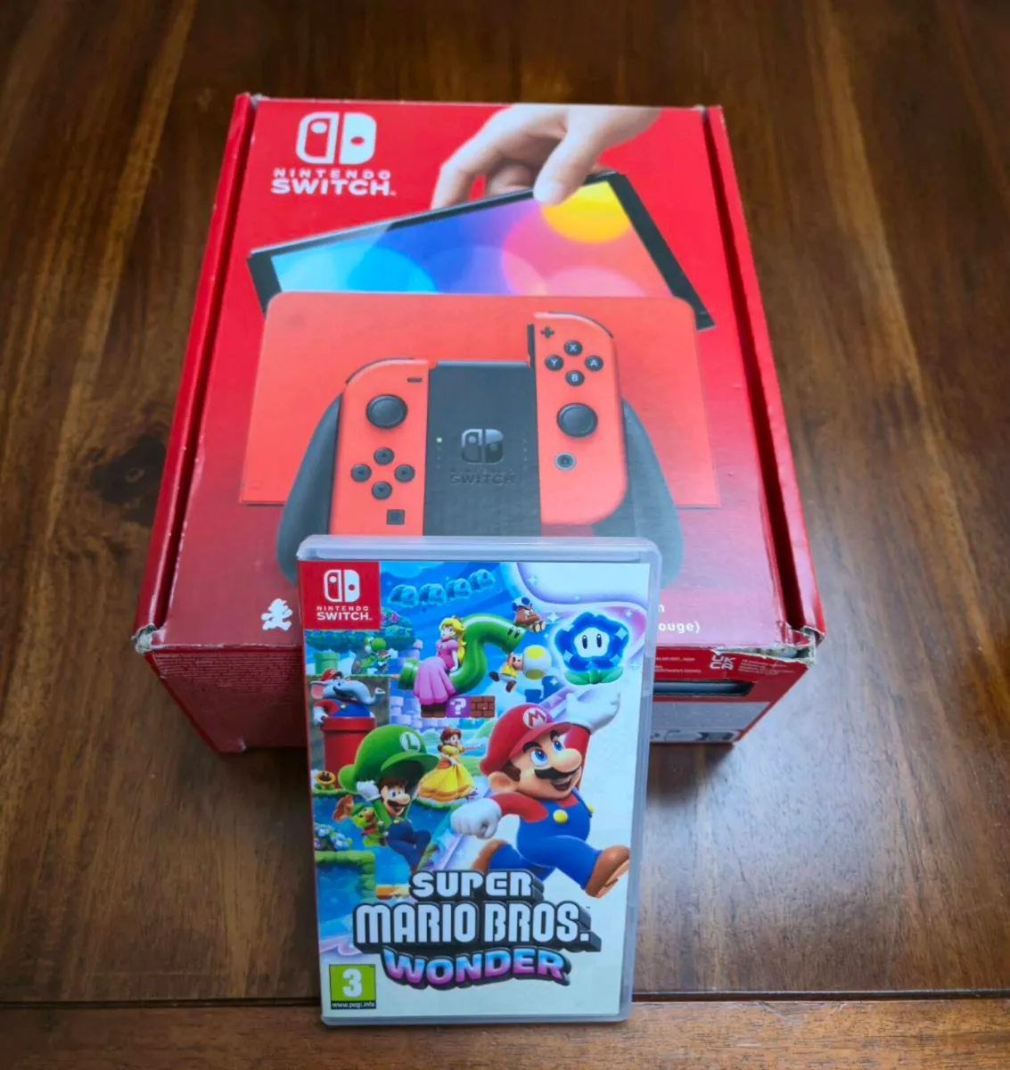 Nintendo Switch Oled Mario Red Edition + Wonder - Image 1