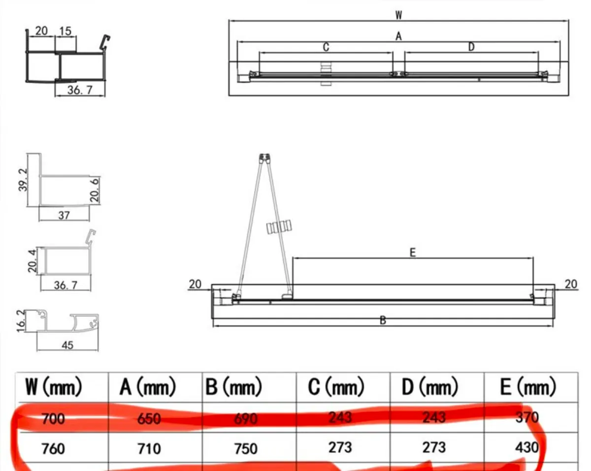 Kiimat 760mm Bi-Fold Shower Door Black - Image 3