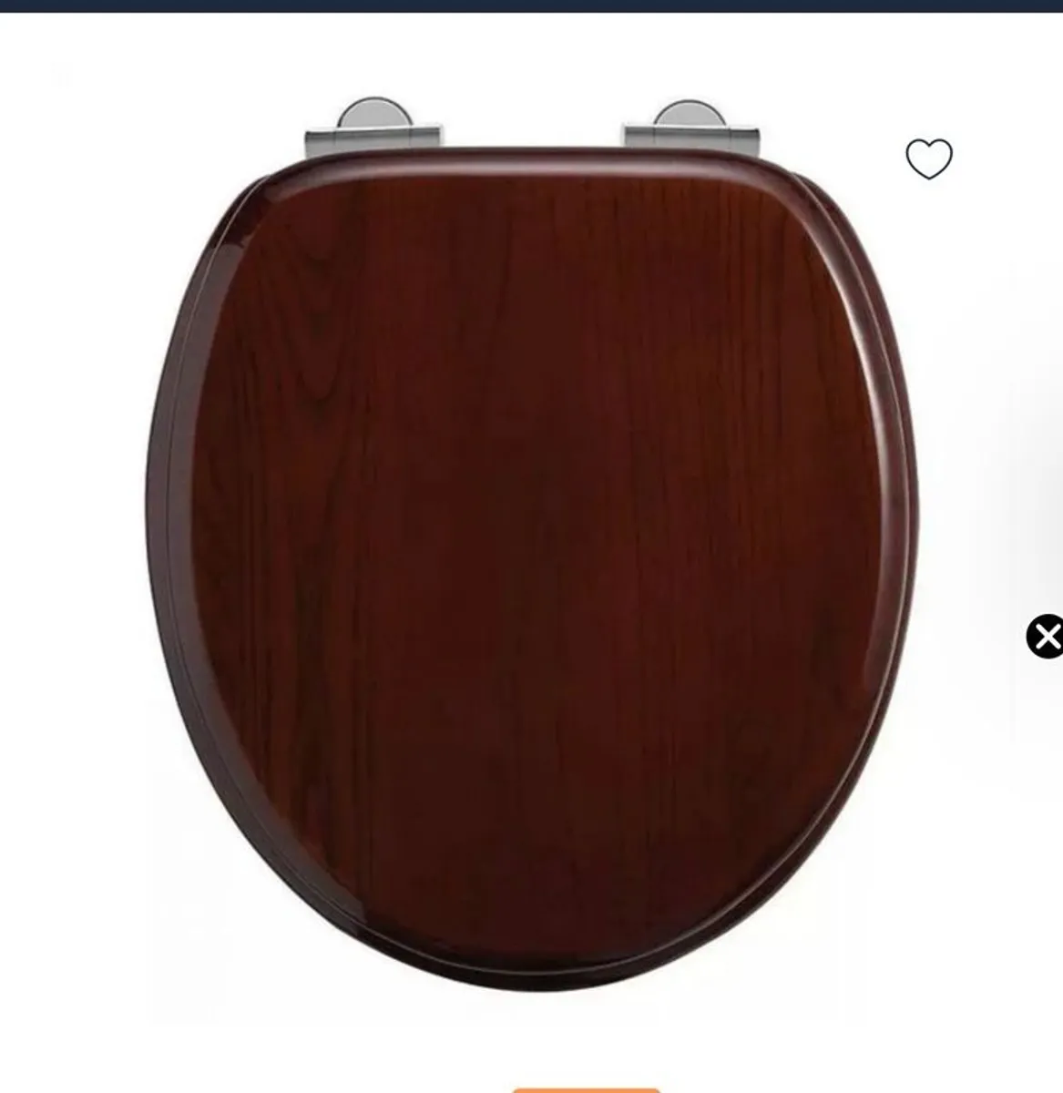 Burlington mahogany toilet seat - Image 2
