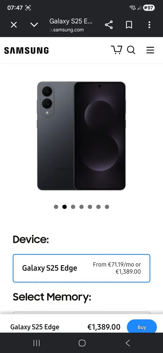Samsung S25 edge - Image 1