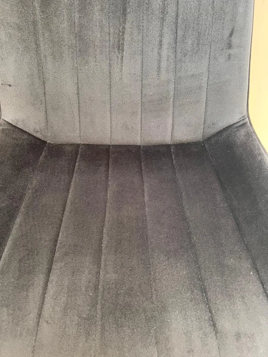 2 Chairs black velvet - Image 4
