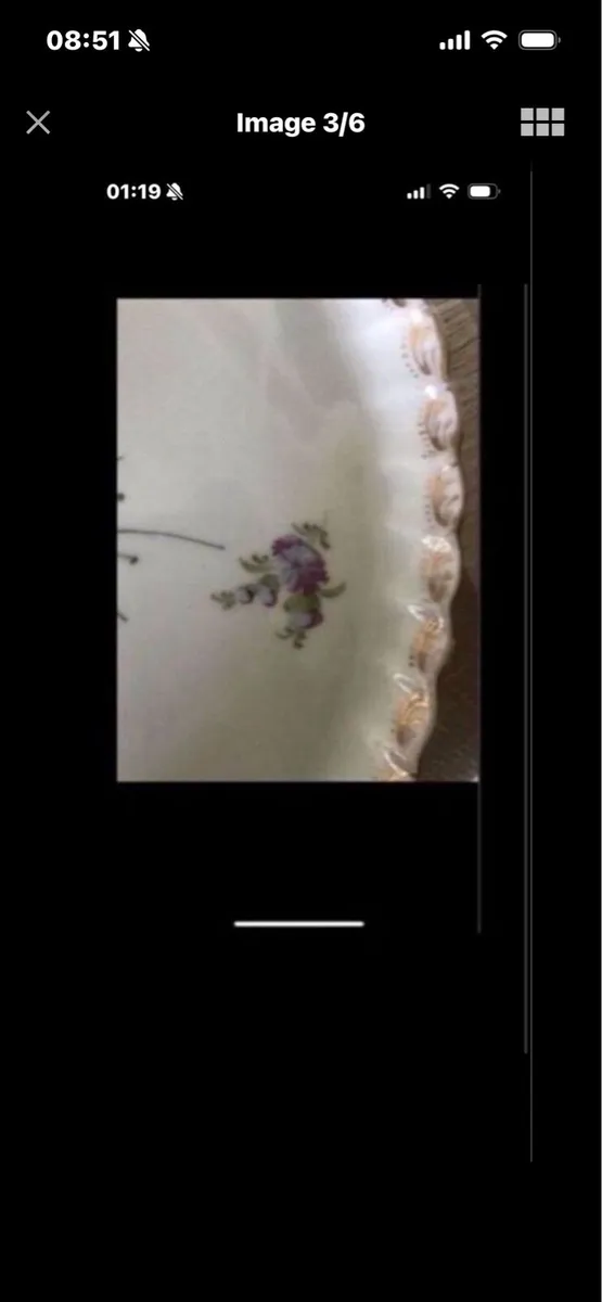Antique Hand Painted Meissen Dish - Image 3