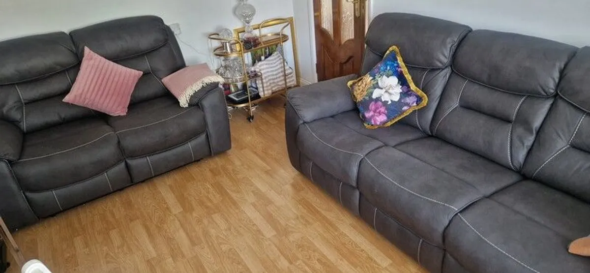 3 &2 Reclining sofa - Image 1