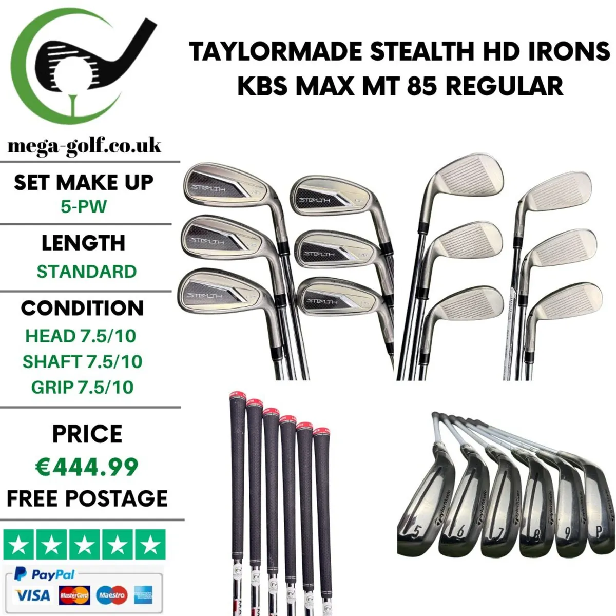 Taylormade Stealth HD Irons / 5-Pw / Regular - Image 1