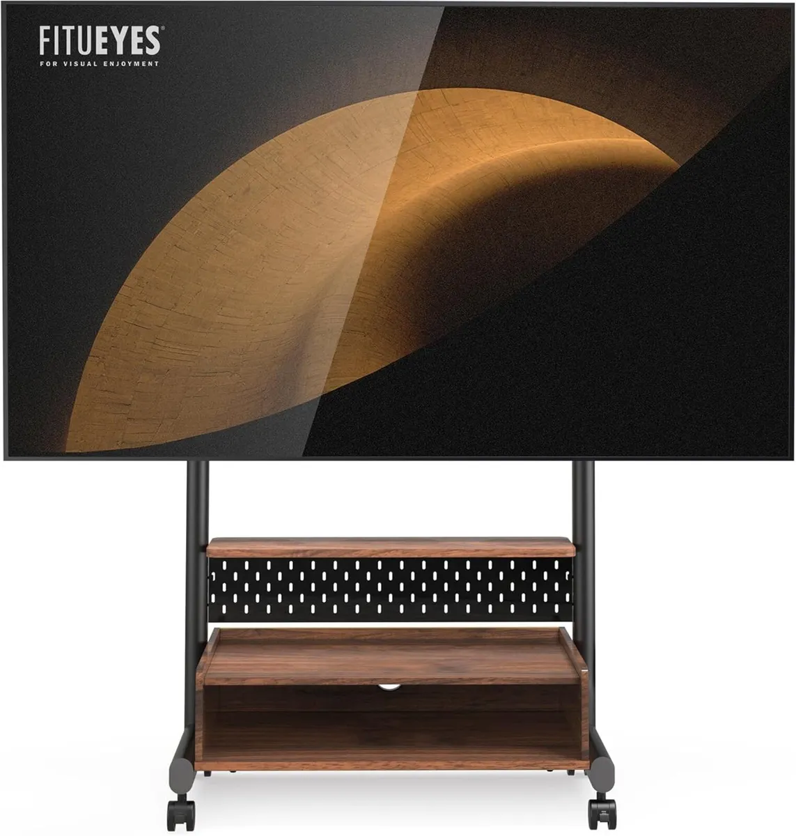 TV Stand on Wheels with Cabinet for 40-85 inch - Image 1