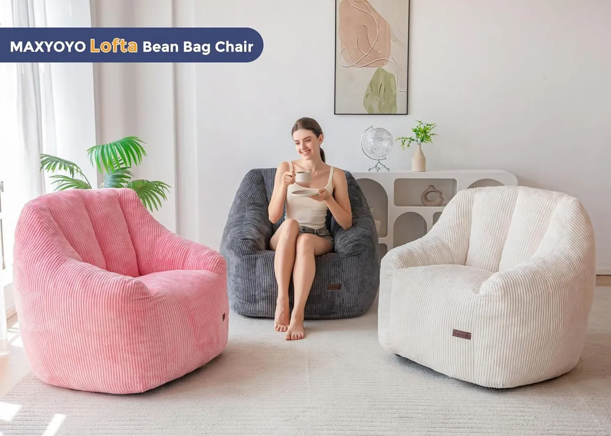 Bean Bag Chair for Adults or Children Soft Floor - Image 3