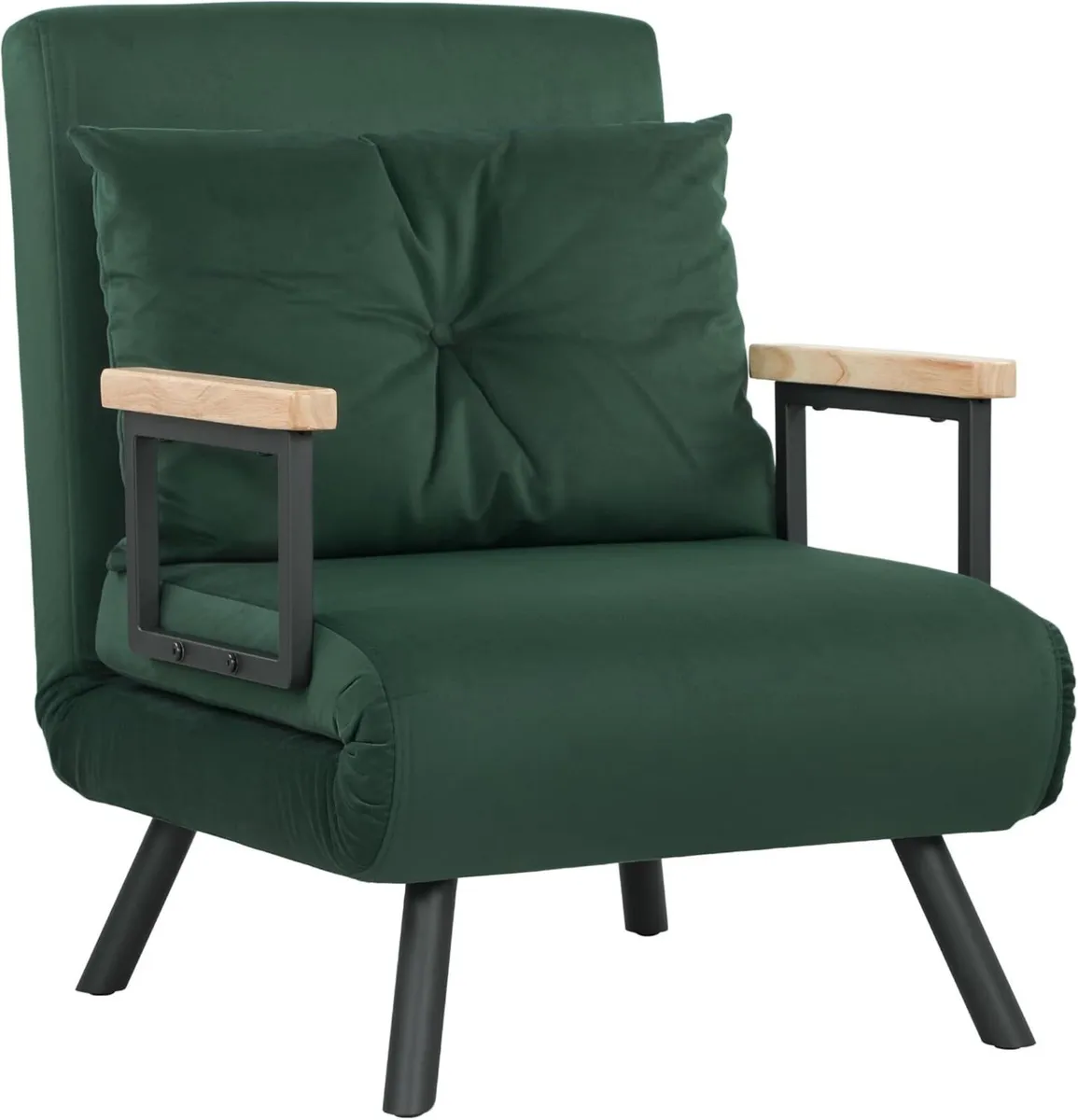 Single Chair Bed Click Clack Convertible Settee - Image 2