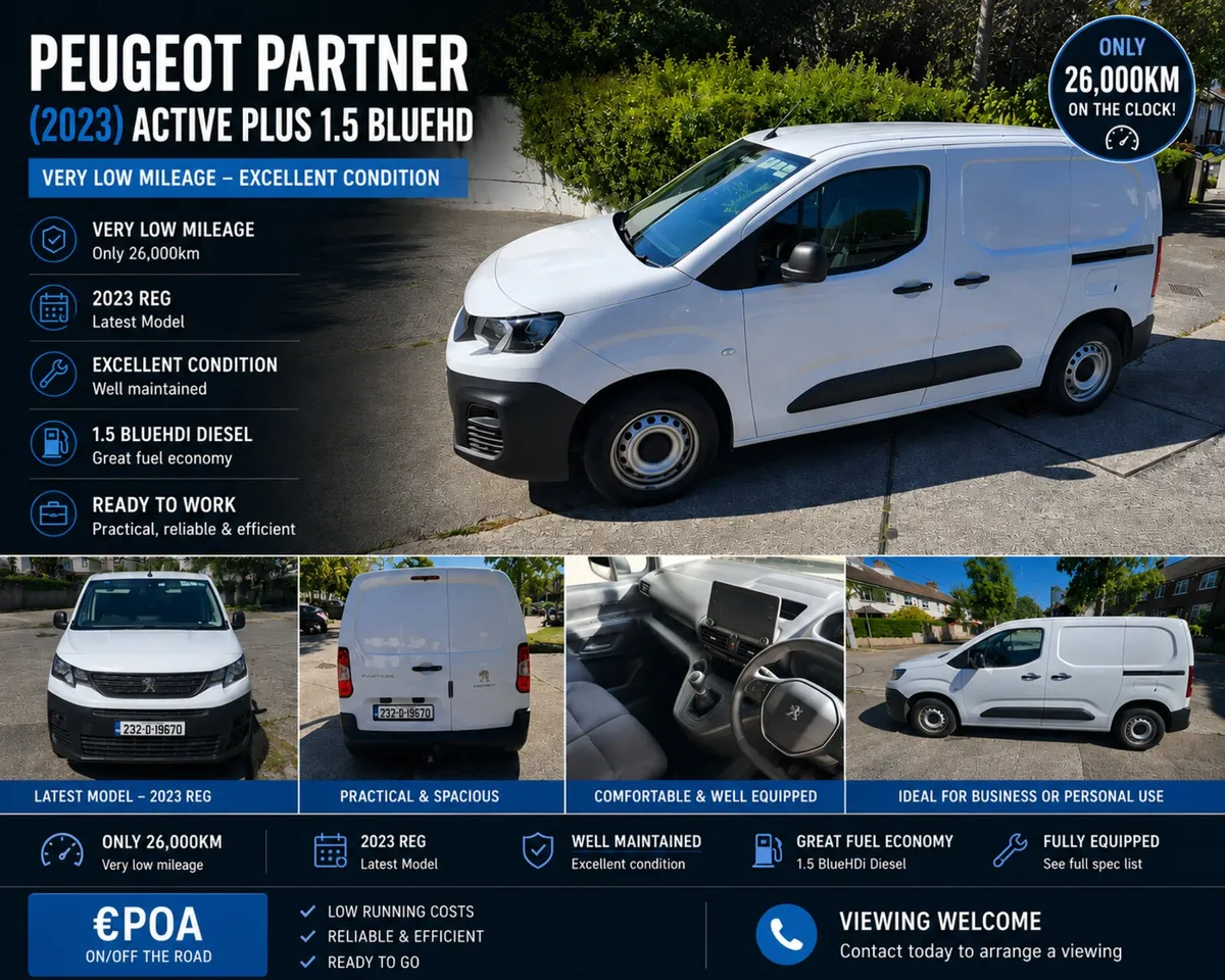 Peugeot Partner Active Plus 1.5 Blue HD - Image 1