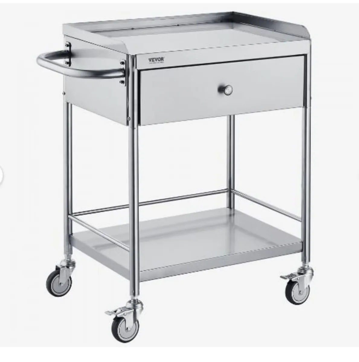 Medical Cart, 2 Layers Stainless Steel - Image 1