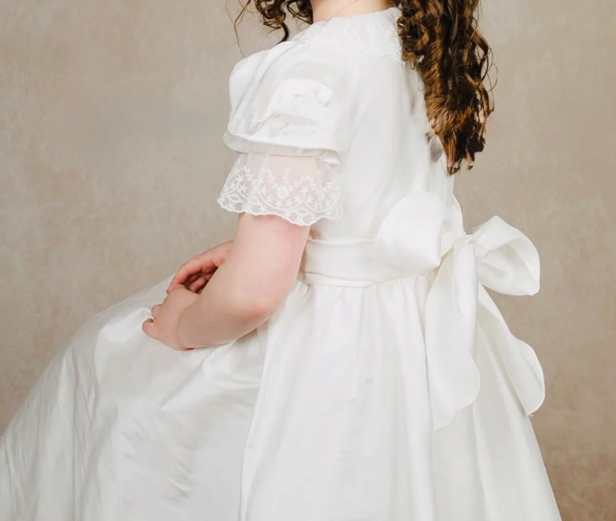 Communion Dress Darcy Bow - Image 3