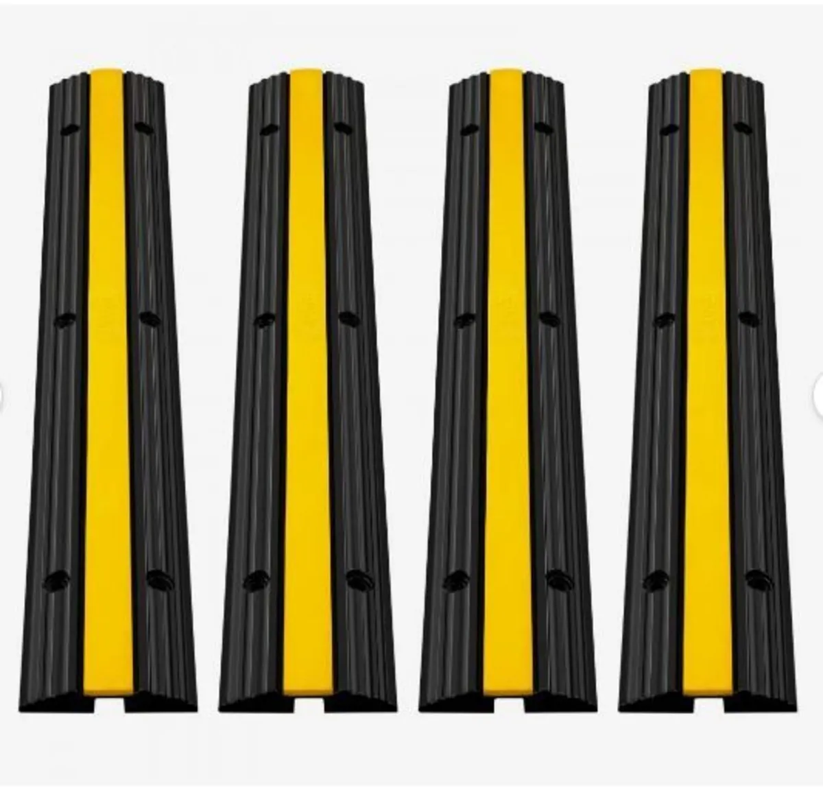 4 Pack of 1-Channel Rubber Cable Protector - Image 2