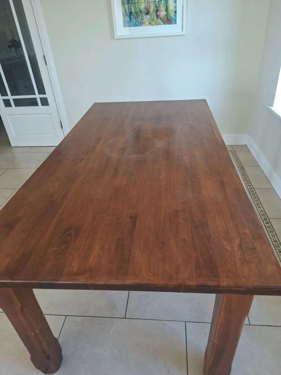 6 seater Kitchen table - Image 2