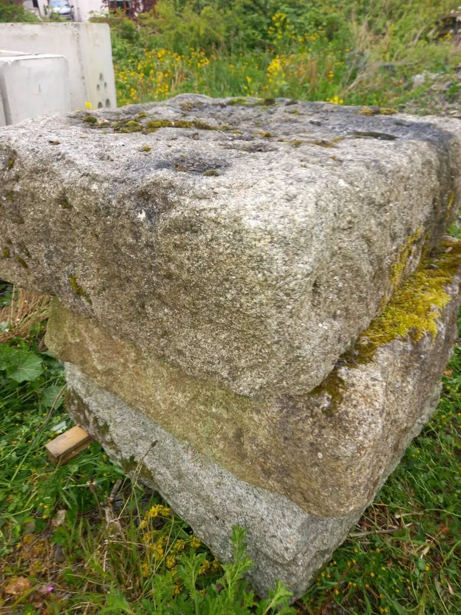 Massive granite blocks