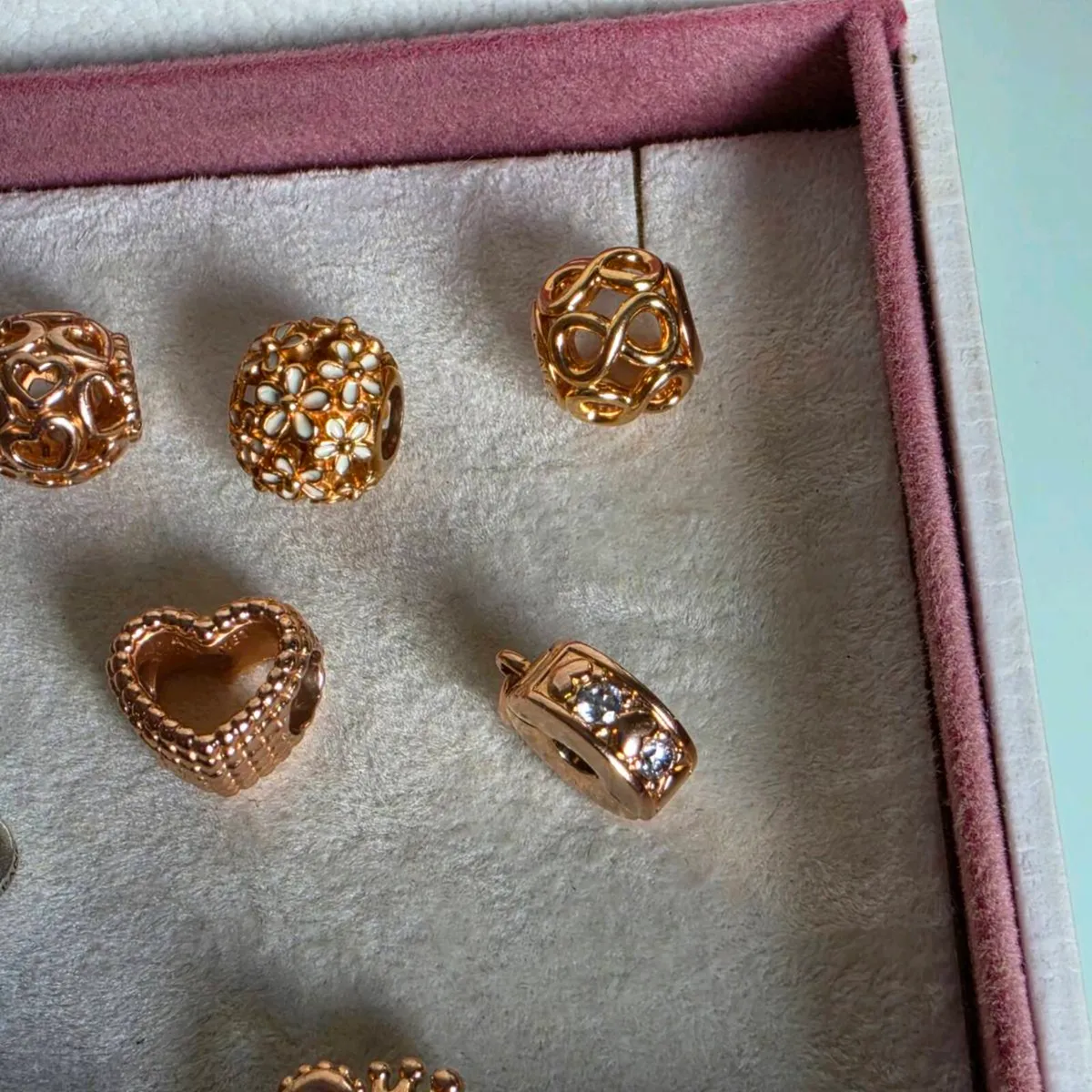 Pandora gold charms/clip in great condition - Image 2