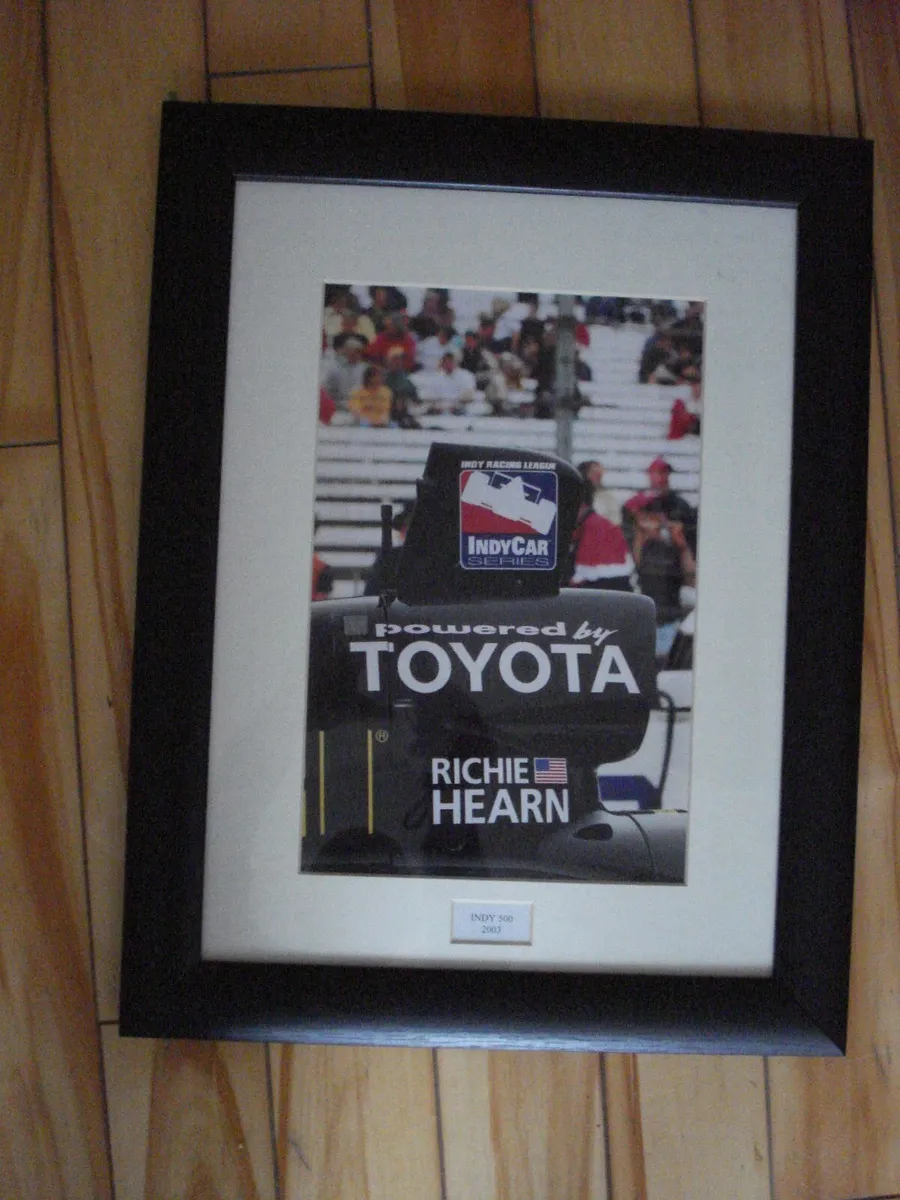 TOYOTA RICHIE  HEARN INDY 500, 2003 FRAMED PICTURE - Image 3