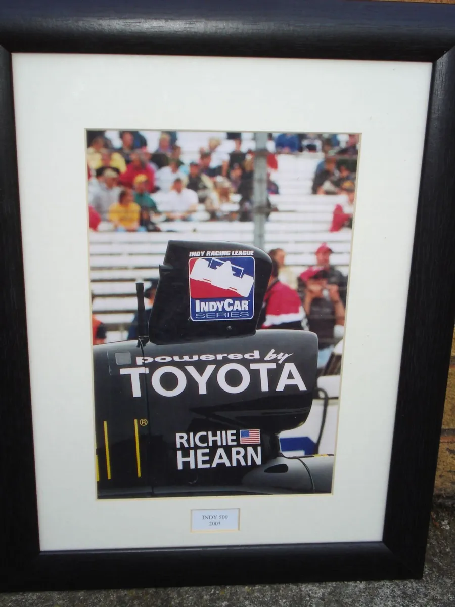 TOYOTA RICHIE  HEARN INDY 500, 2003 FRAMED PICTURE - Image 2