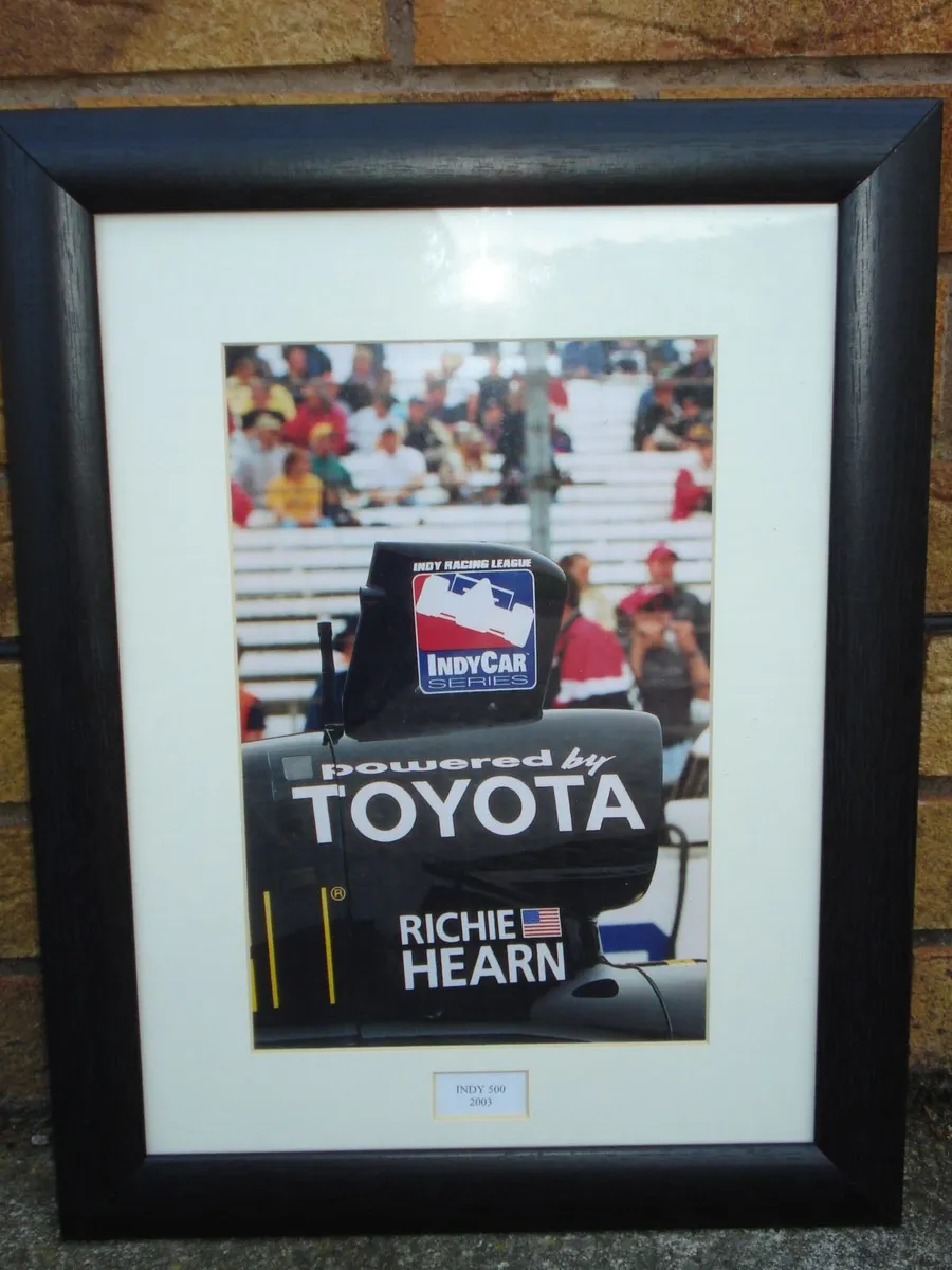 TOYOTA RICHIE  HEARN INDY 500, 2003 FRAMED PICTURE - Image 1