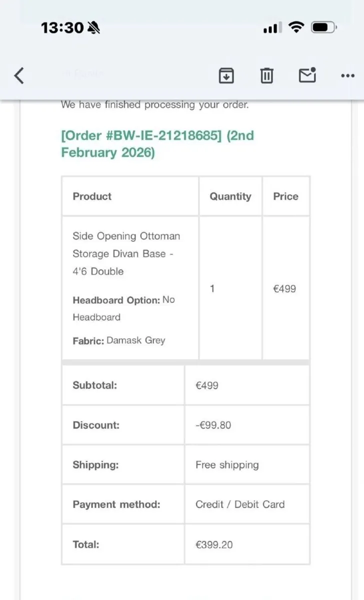 Brand New Side Opening Ottoman Bed - Image 2