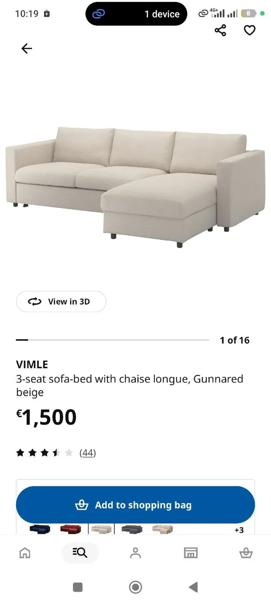 Sofa bed Vimle, as new condition - Image 1