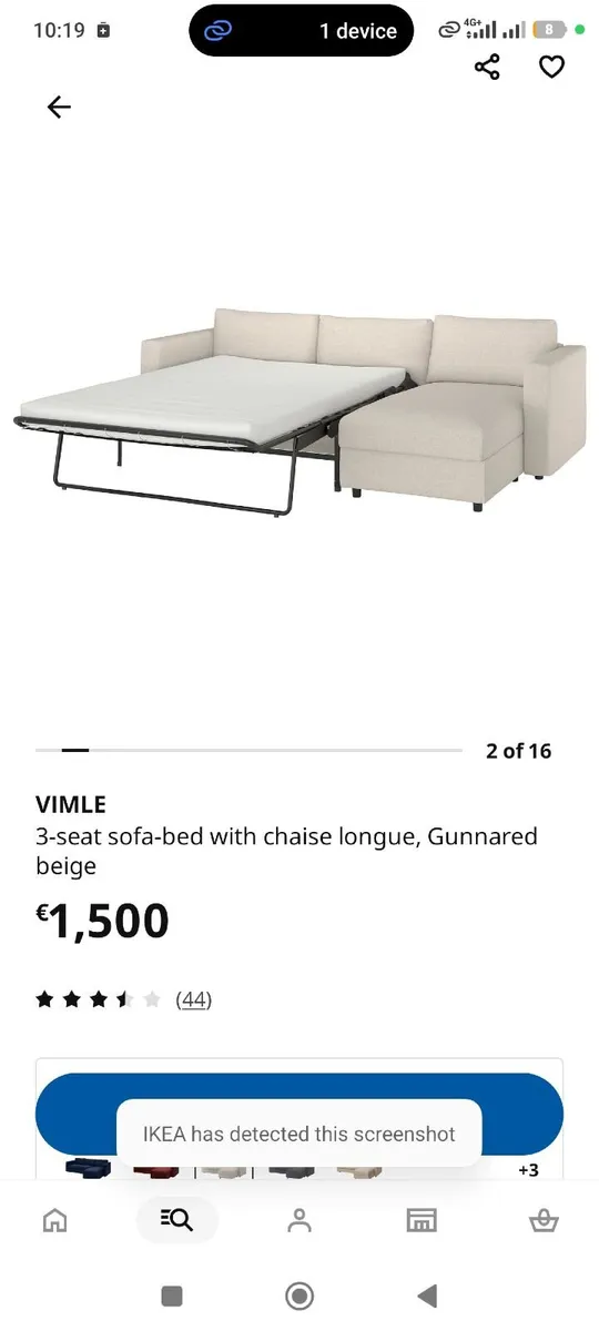Sofa bed Vimle, as new condition - Image 2