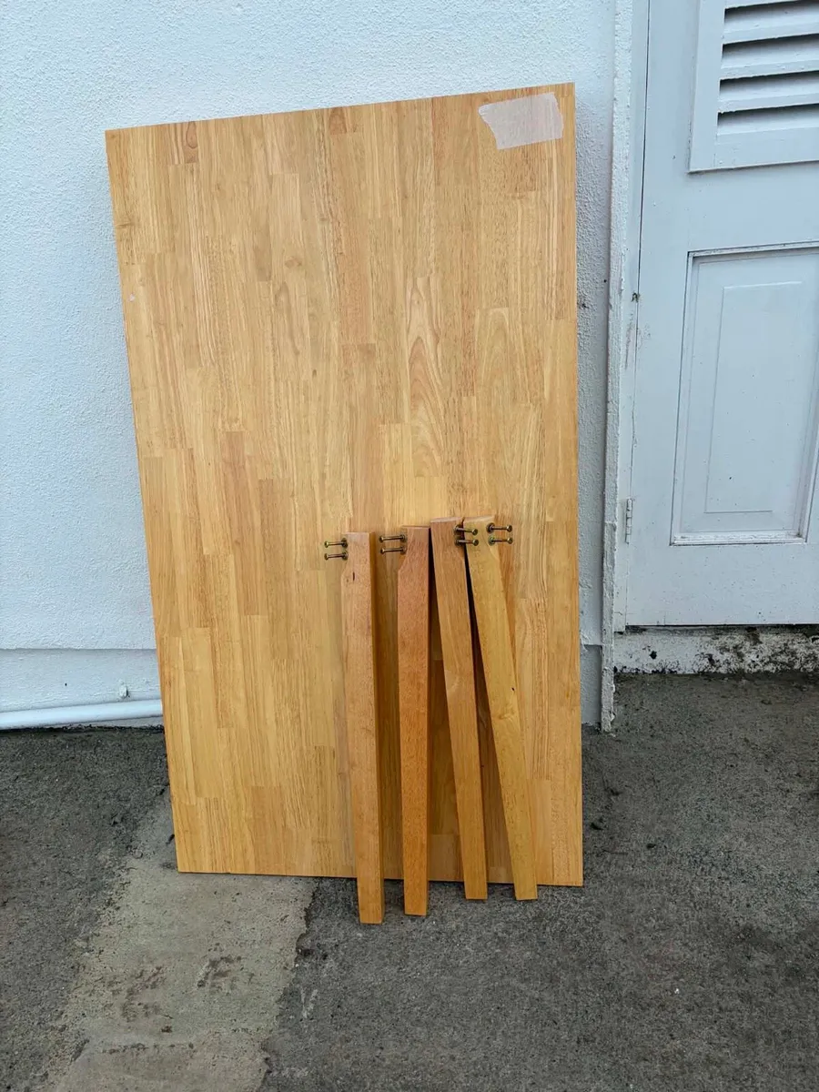 Kitchen table oak wooden - Image 4