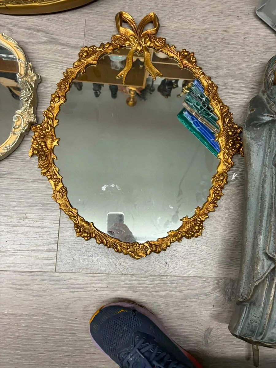 3 antique mirrors - Image 2