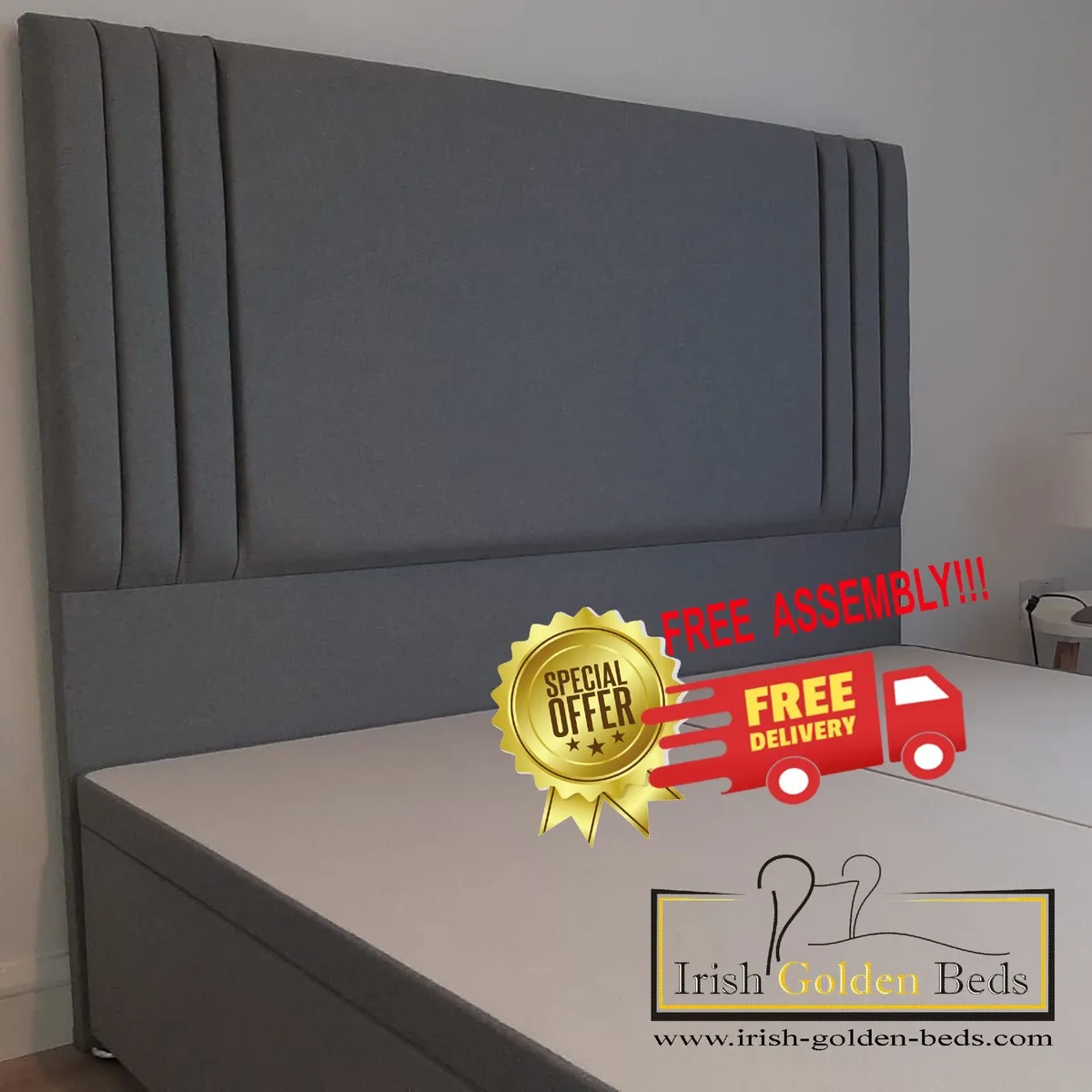 bed frame and headboard, free delivery - Image 4