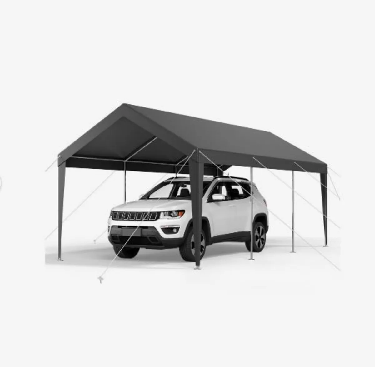 Carport, 10 x 20 FT Outdoor Car Canopy - Image 4