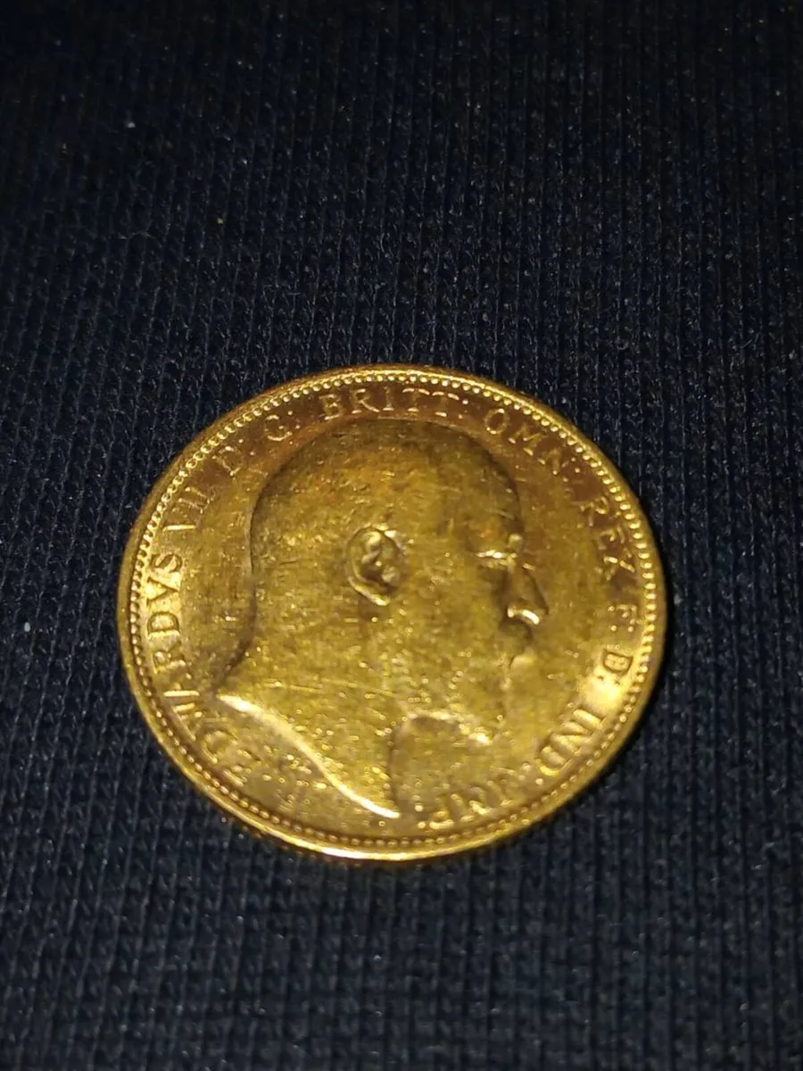 22 ct gold full soverien 1910 - Image 1