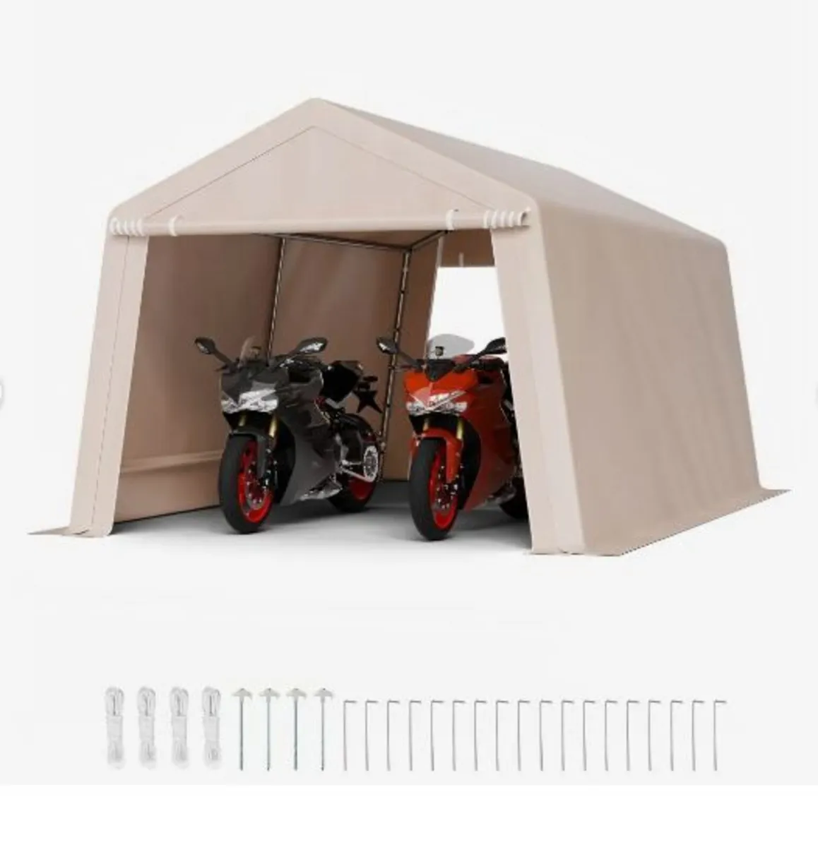 Outdoor Storage Shed, 10 x 15 ft Portable - Image 3