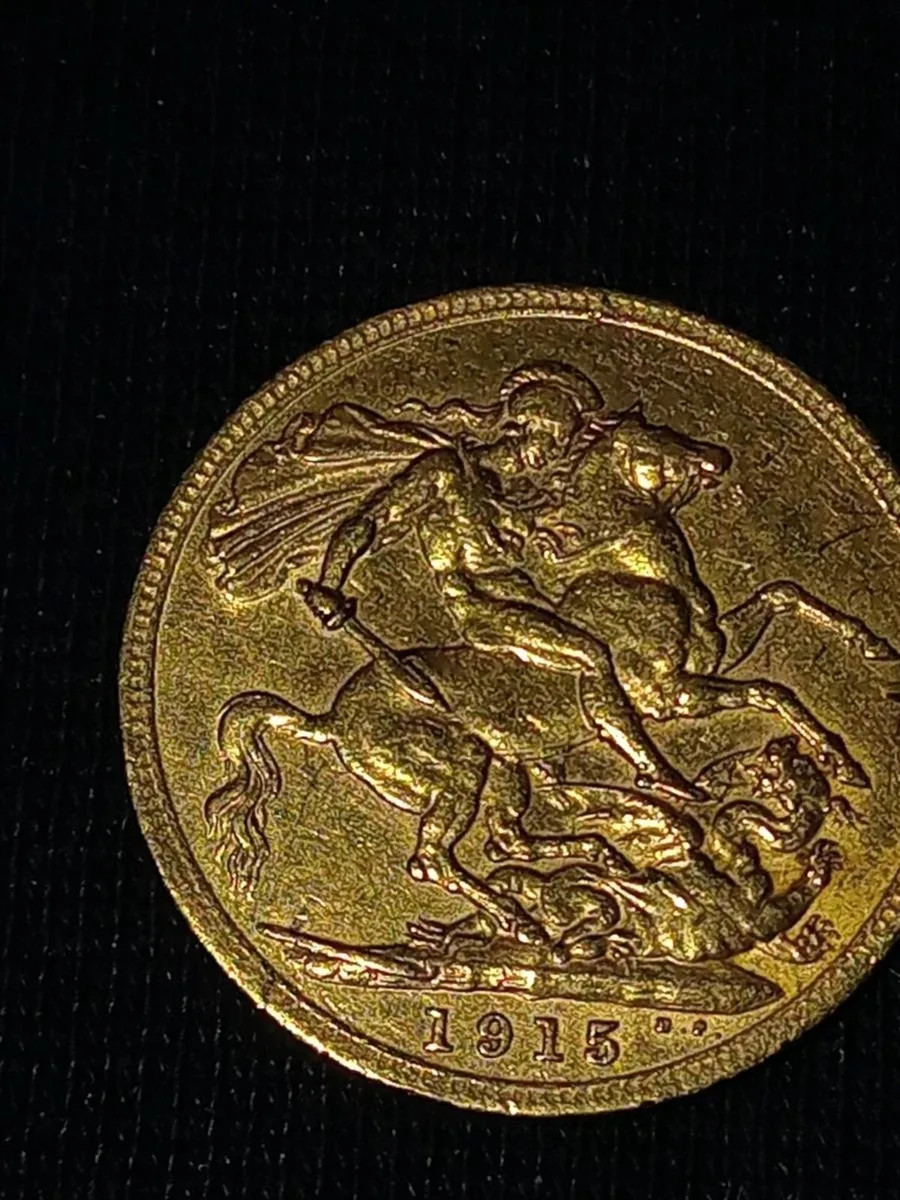 22ct gold full sovereign 1915 - Image 2