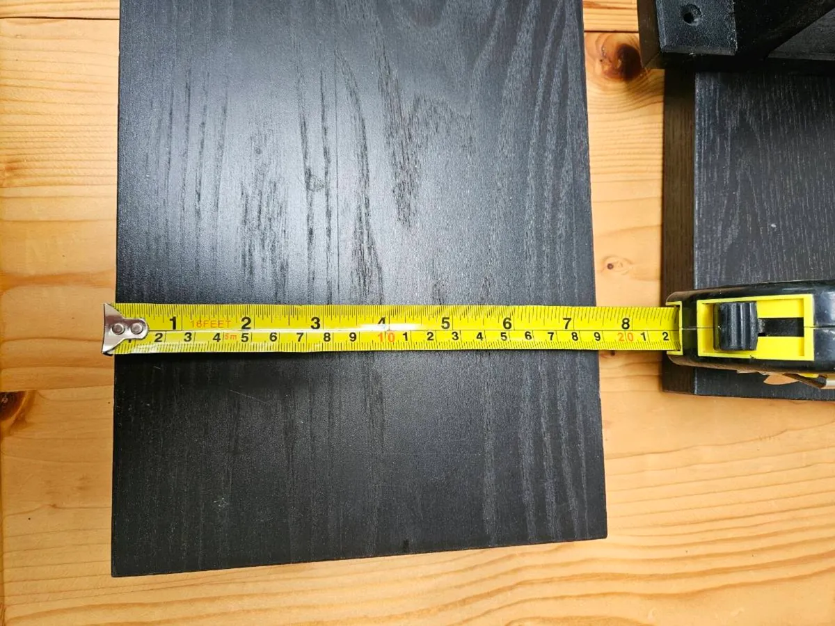 Two Black shelves including brackets - Image 3