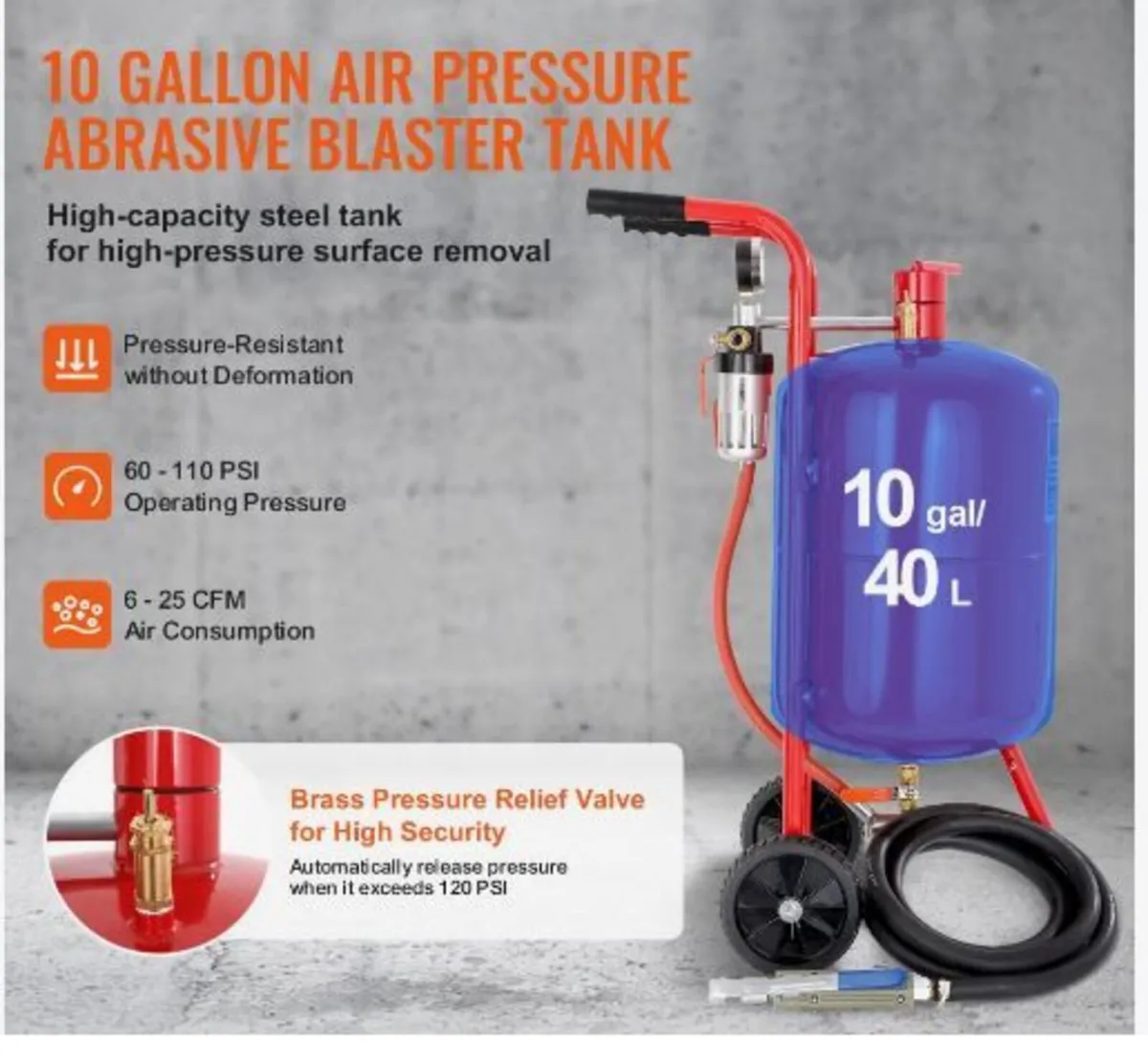 10Gal/40L Sandblaster Equipped - Image 3
