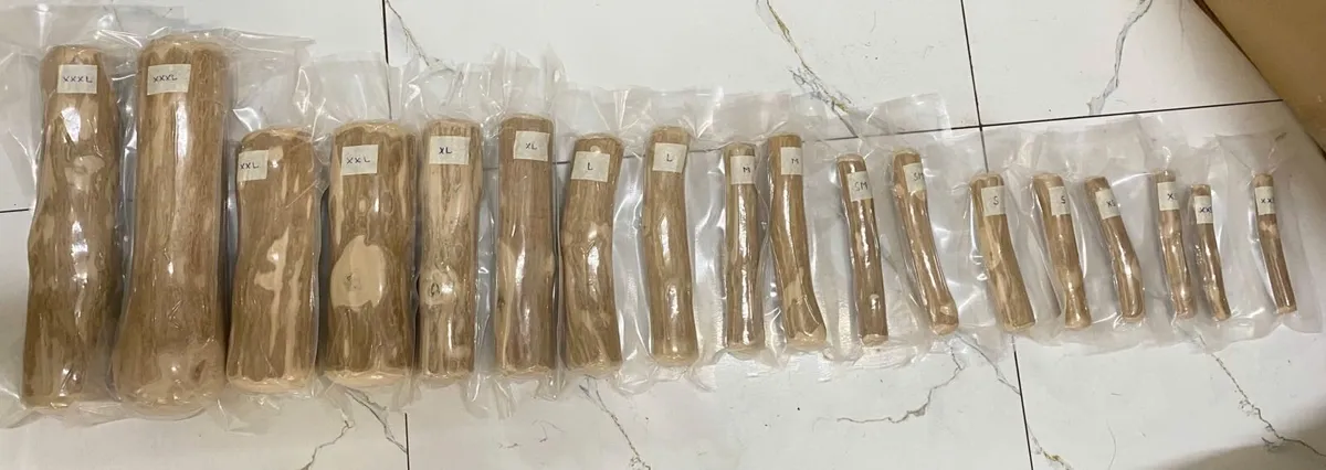 100% natural coffee wood dog sticks.