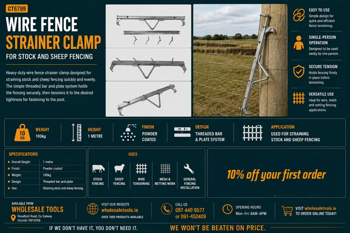 Wire Fence Strainer Clamp - Image 3